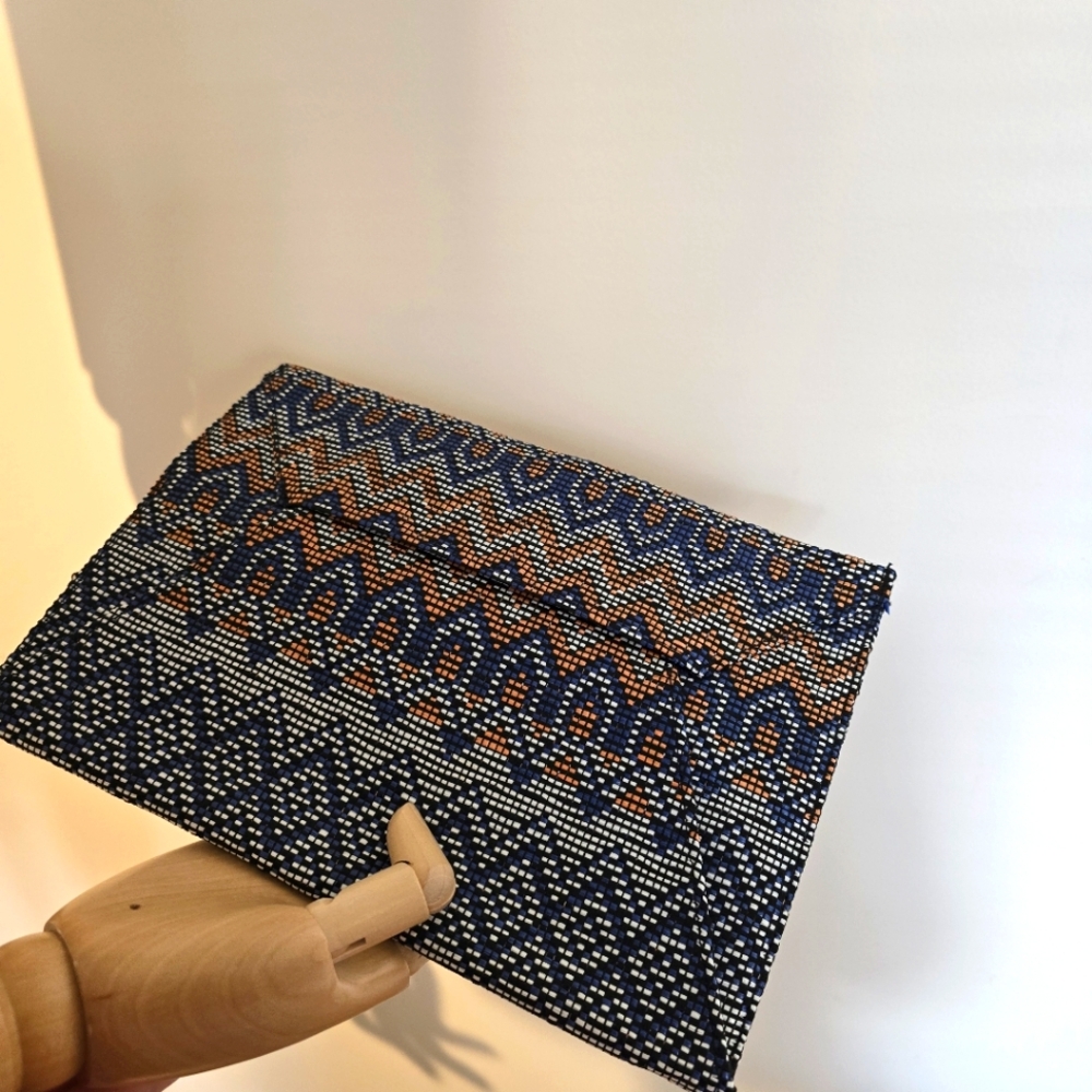 MANGO Clutch Woven Envelope Bag